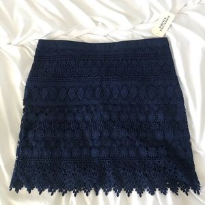 Forever 21 Navy Lace Skirt